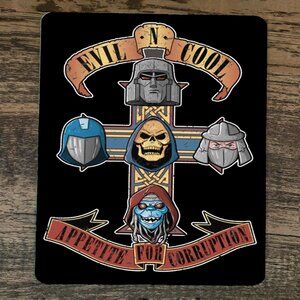 Mouse Pad Evil n Cool Appetite for Corruption 80s Cartoon‎ Villains